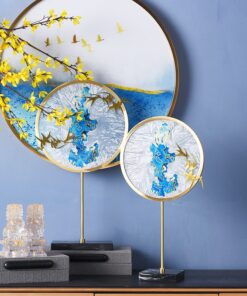 Mẫu decor chim và núi để bàn