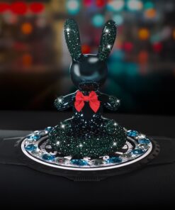 Thỏ Bunny gắn đá kết hộp nước hoa để oto