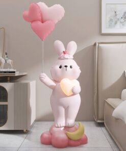 Tượng trang trí phòng khách thỏ bunny để sàn