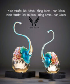 Tượng Động Vật Pha Lê Kèm Đèn Led