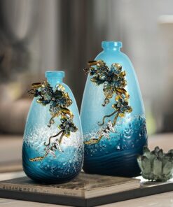 Bình Hoa Thủy Tinh Tráng Men