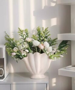 Bình Hoa Trang Trí Hình Vỏ Sò