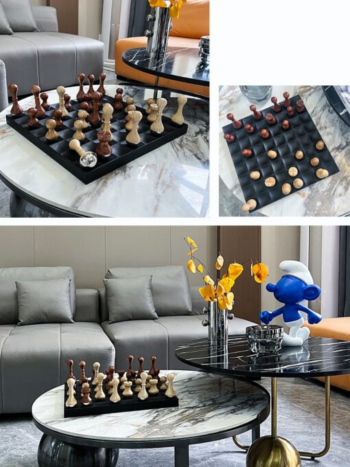 Bộ Bàn Cờ Vua Gỗ Nghệ Thuật