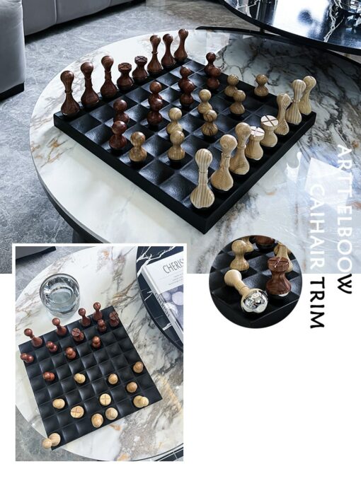 Bộ Bàn Cờ Vua Gỗ Nghệ Thuật