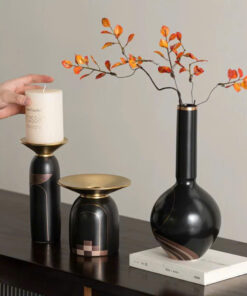 Bộ Chân Nến và Bình Hoa Phong Cách Cổ Điển