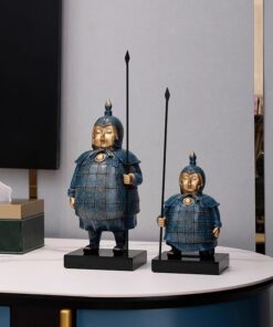 Bộ Tượng Lính Gác Và Chiến Mã