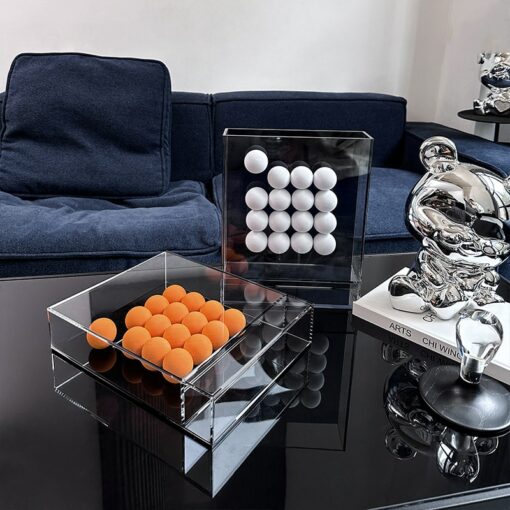 Hộp Acrylic Trang Trí Bóng Sắc Màu