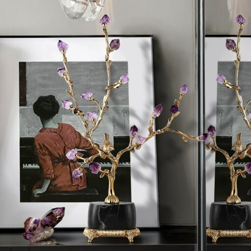 Cây Tài Lộc Đính Đá May Mắn