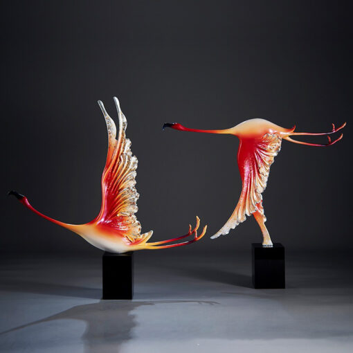 Tượng Chim Hồng Hạc Decor