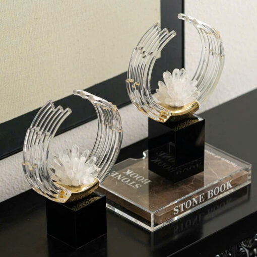 Decor Vầng Trăng Tinh Thể Nghệ Thuật