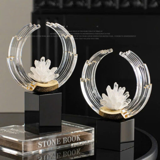 Decor Vầng Trăng Tinh Thể Nghệ Thuật