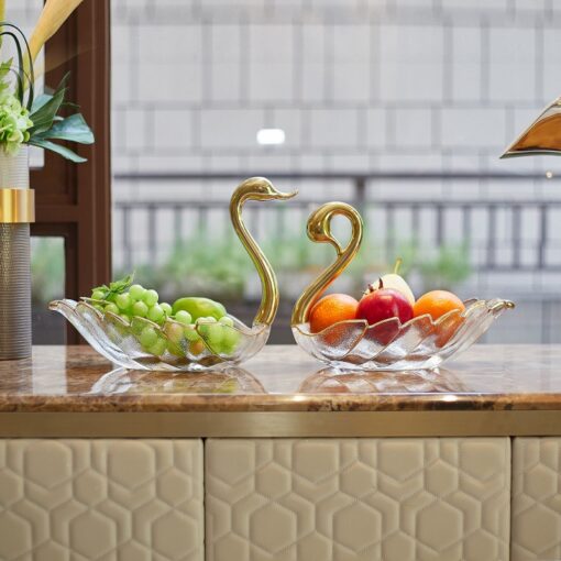 Tượng Thiên Nga Đựng Trái Cây