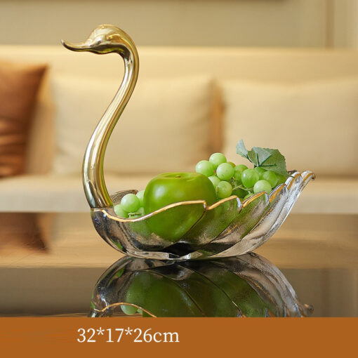 Tượng Thiên Nga Đựng Trái Cây