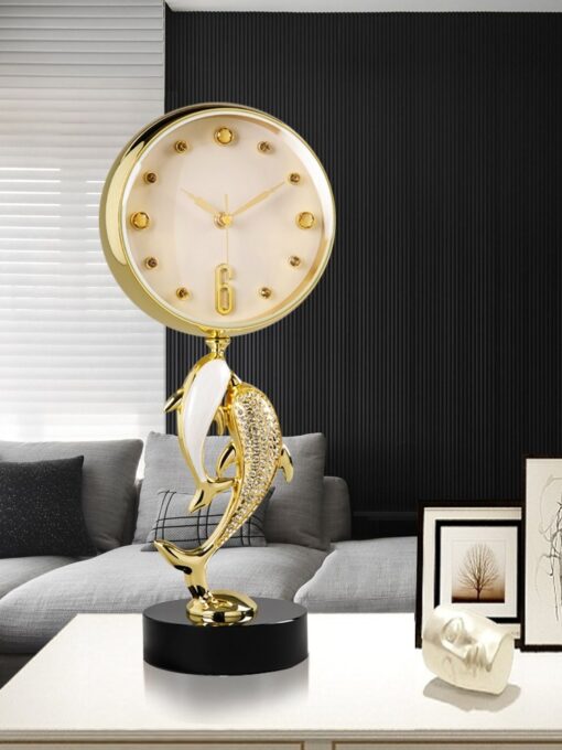 Đồng Hồ Cá Heo Để Bàn