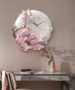 Đồng Hồ Treo Tường Hình Hoa Mộc Lan