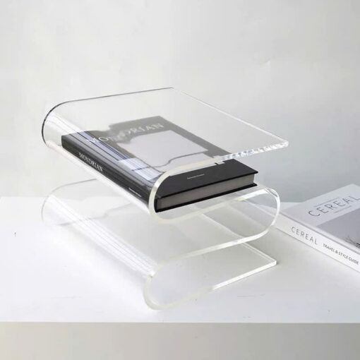 Kệ Tạp Chí 2 Tầng Acrylic Uốn Lượn