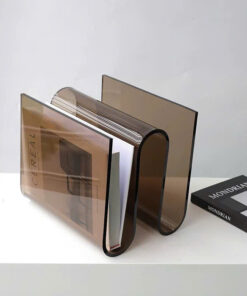 Kệ Tạp Chí 2 Tầng Acrylic Uốn Lượn