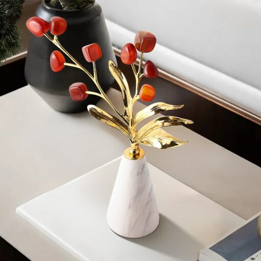 Mô Hình Bình Hoa Đá Decor