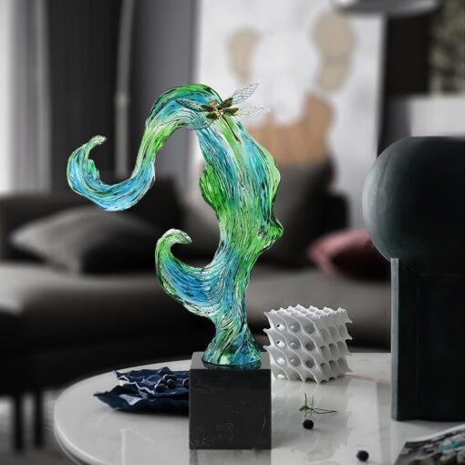 Decor Chuồn Chuồn Lạc Lối Trong Dòng Xanh