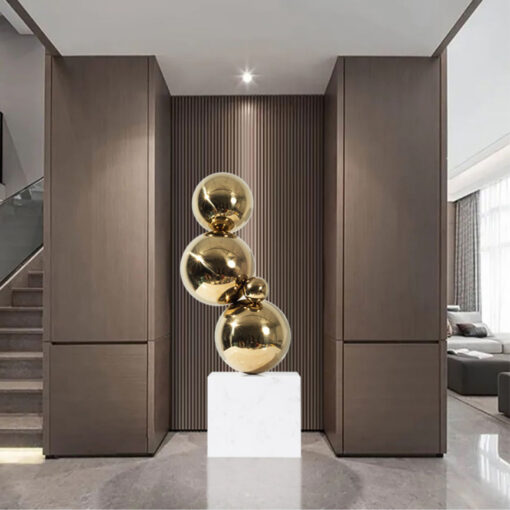 Mô Hình Qủa Bóng Trang Trí Bằng Inox