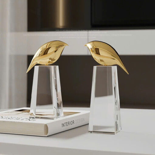 Tượng Chim Vàng Decor Độc Đáo