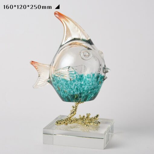 Tượng Con Cá Làm Bằng Pha Lê