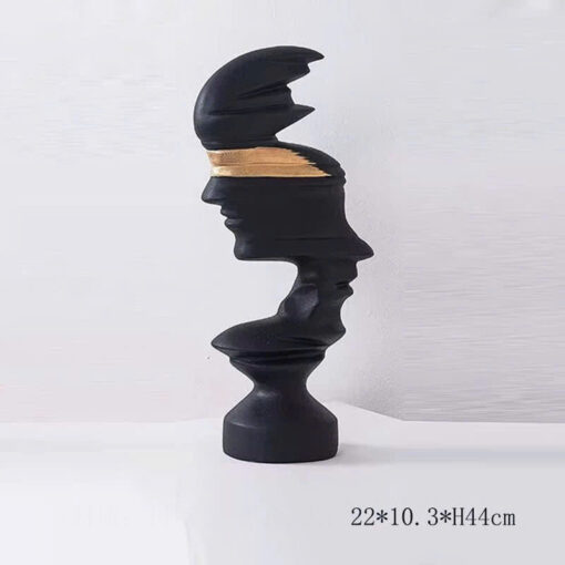 Tượng Đầu Người Nghệ Thuật Trừu Tượng