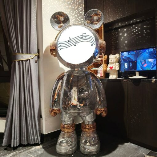 Tượng Gấu Disco Bling
