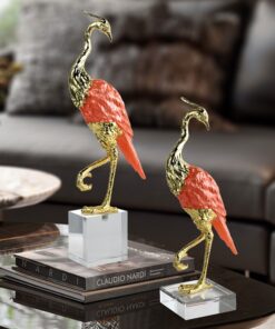 Tượng Hồng Hạc Nghệ Thuật Mạ Vàng