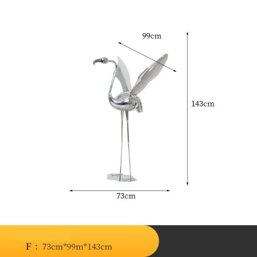 Tượng Hồng Hạc Trang Trí Sân Vườn