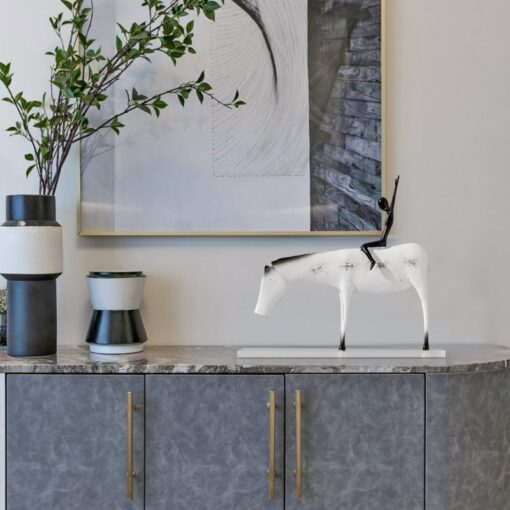 Tượng Nghệ Thuật Cưỡi Ngựa Tự Do
