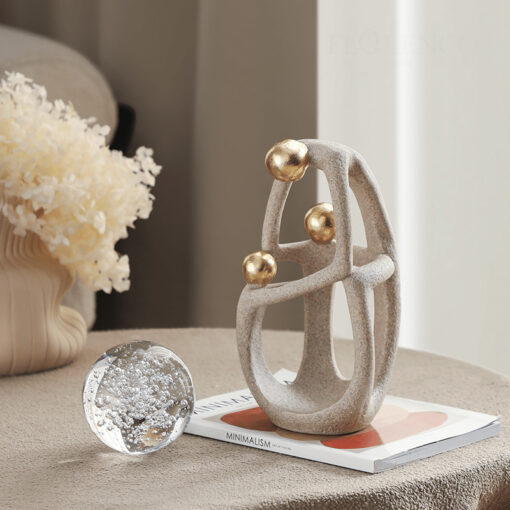 Tượng Người Ôm Cầu Pha Lê Decor