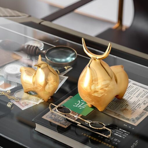 Tượng Trâu Hưng Thịnh Trừu Tượng
