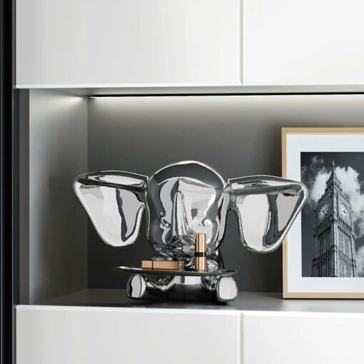 Tượng Voi Decor Kết Hợp Khay Đựng Đồ