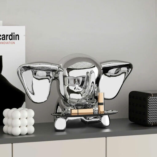 Tượng Voi Decor Kết Hợp Khay Đựng Đồ