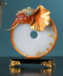 Tượng Voi Phú Quý Khảm Ngọc