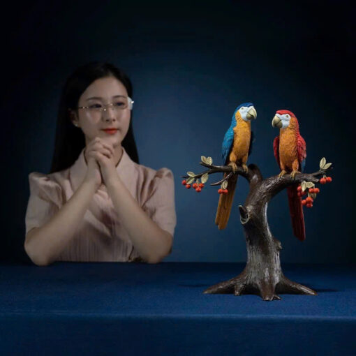 Tượng Đôi Vẹt Uyên Ương