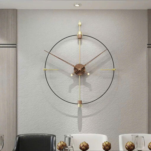 Đồng Hồ Decor Tường Tối Giản Kiểu Bắc Âu