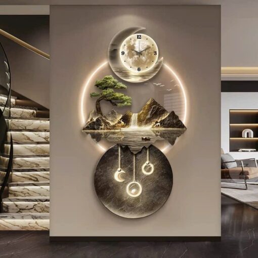 Đồng Hồ Treo Tường Cá Bơi Ngược Dòng