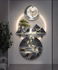 Đồng Hồ Treo Tường Cá Bơi Ngược Dòng