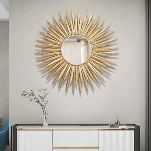 Gương Decor Mặt Trời Vàng Rực Rỡ