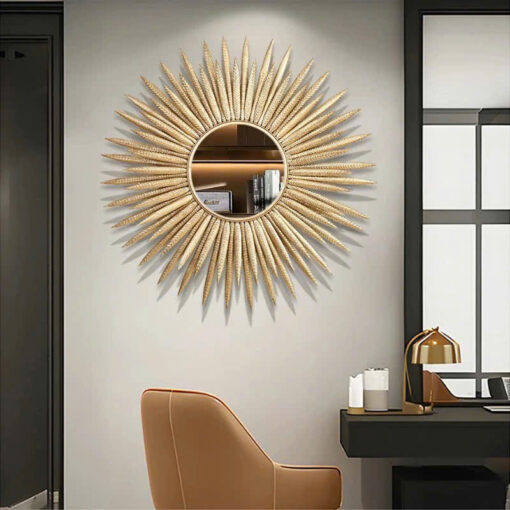 Gương Decor Mặt Trời Vàng Rực Rỡ