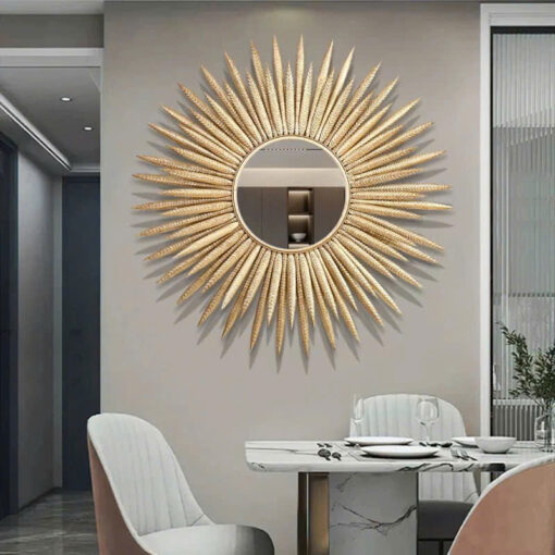 Gương Decor Mặt Trời Vàng Rực Rỡ