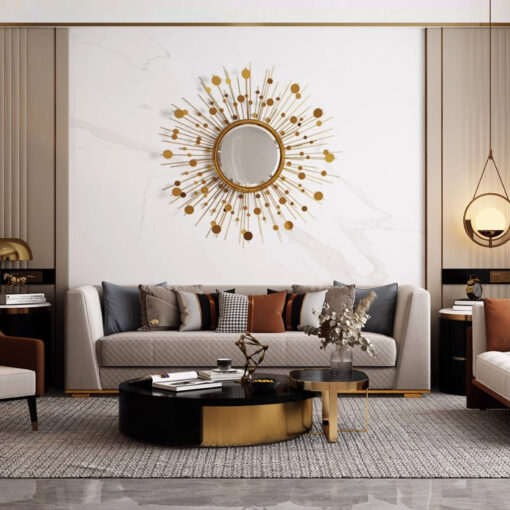 Gương Decor Vầng Dương Lấp Lánh