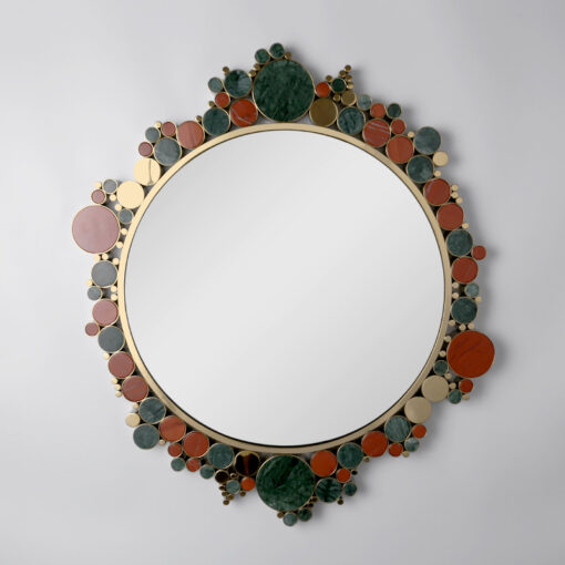 Gương Decor Gắn Đá Cẩm Thạch