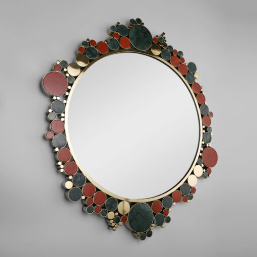 Gương Decor Gắn Đá Cẩm Thạch