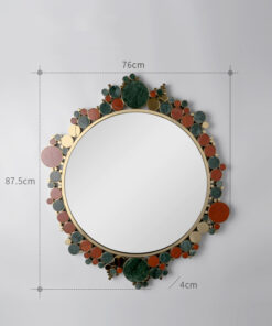Gương Decor Gắn Đá Cẩm Thạch