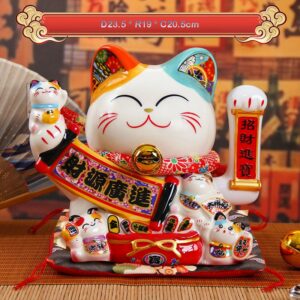 Mèo Thần Tài Phú Quý Chiêu Tài - Công Decor Pro