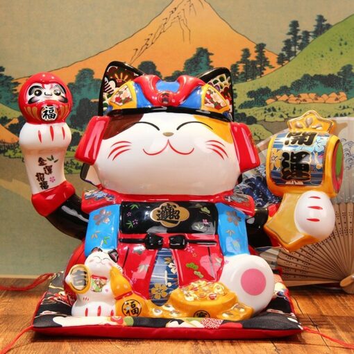 Mèo Thần Tài Samurai Nhật Bản