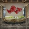 Phù điêu 3D Hoa Nở Rực Rỡ